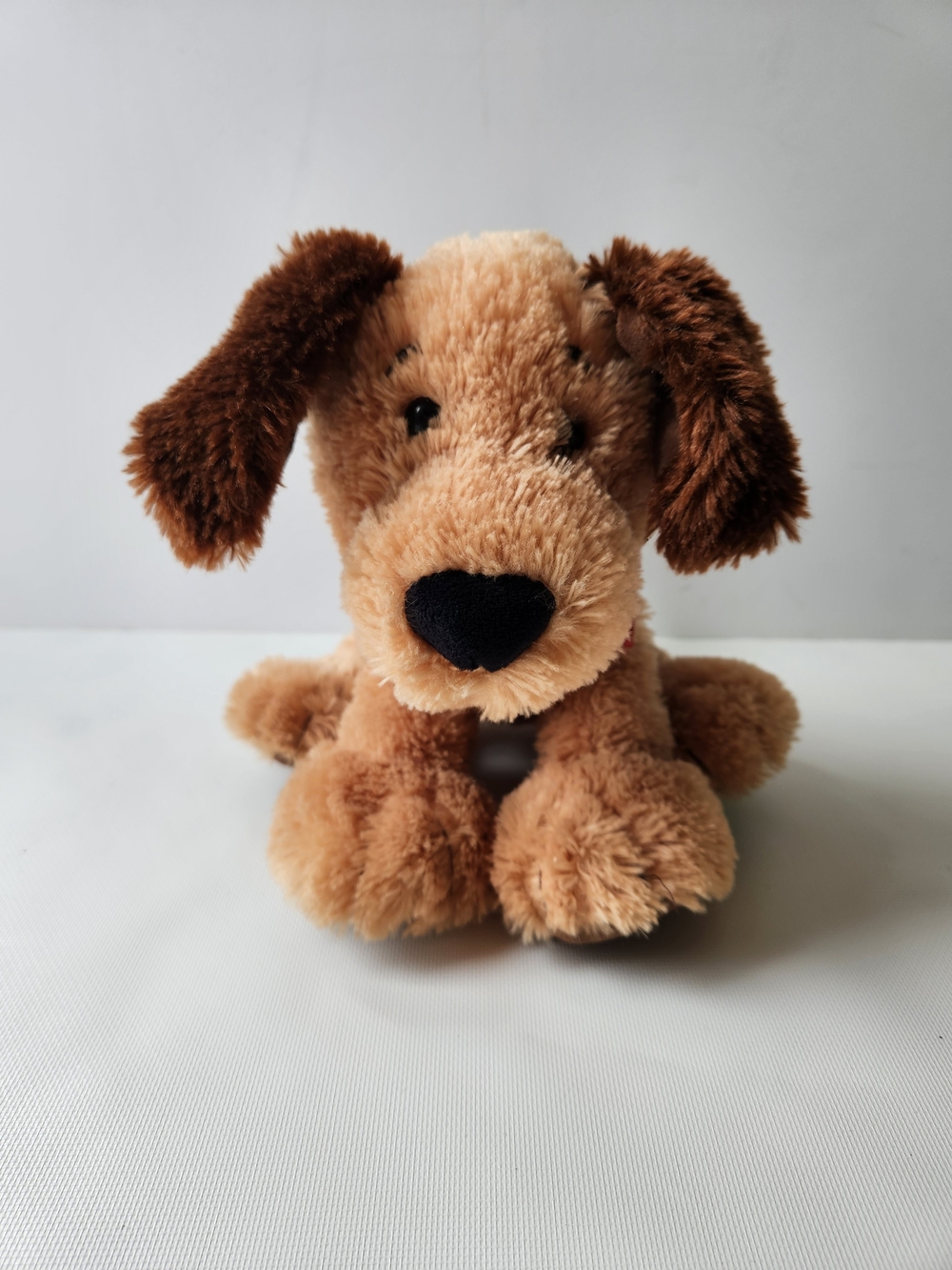Gund Bandit Brown Plush Puppy Dog 9" Stuffed Animal w Bandanna Toy 4043796